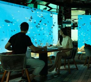 Anantara underwater restaurant, Maldives.