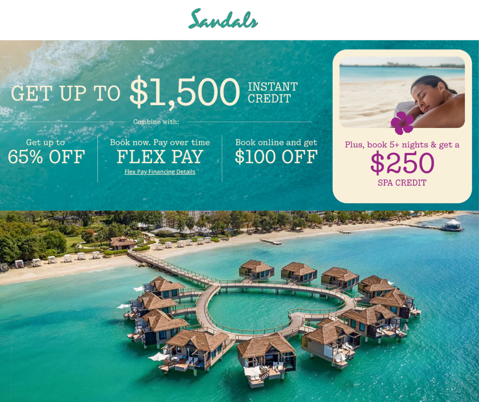 Blue ocean with overwater bungalows in a heart shape